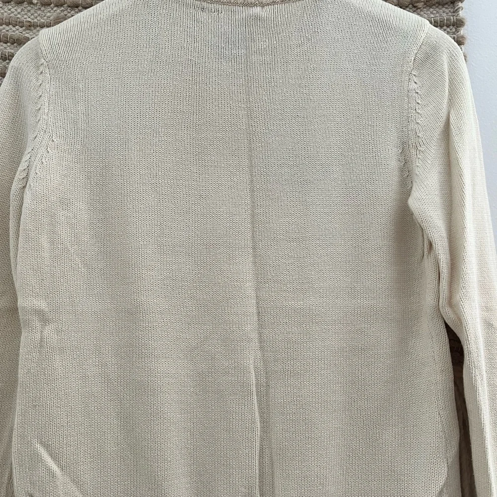 Vintage Rare Green Tag 90S Ralph Lauren Ivory Flag Knitted Sweater - Picture 11 of 15